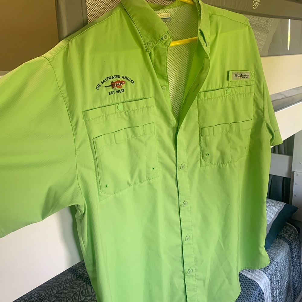 Columbia Men's Green Shirt- limited edition